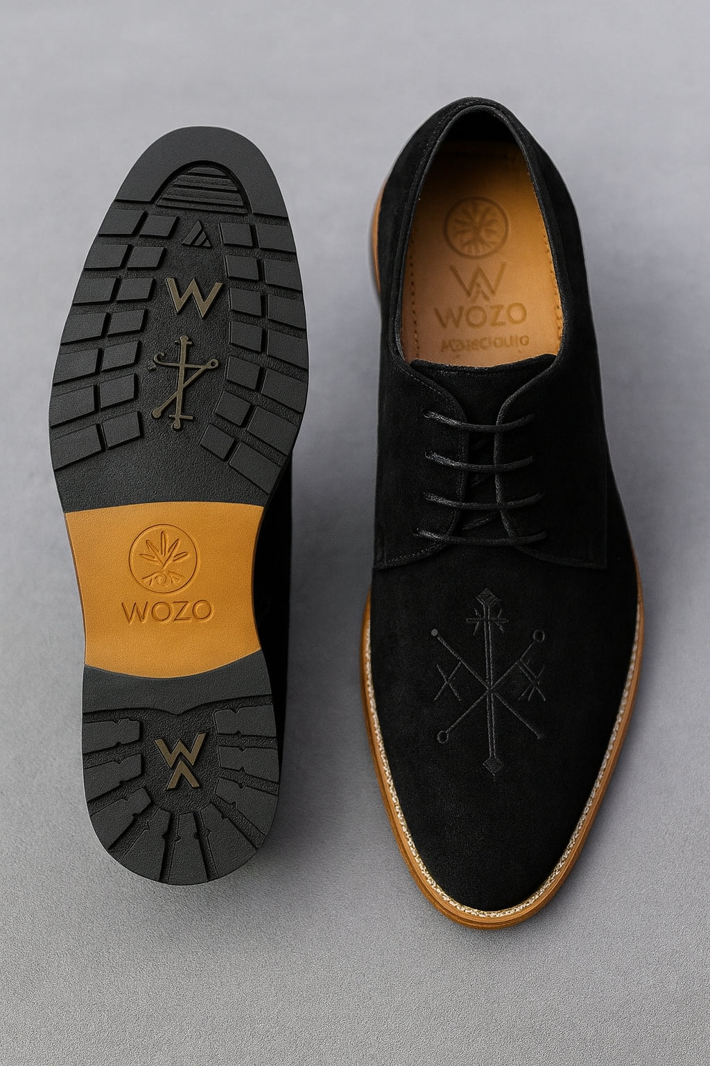 WOZO Derby Shoes - Premium Leather